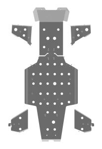 Полный комплект (днище+рычаги) для Yamaha Grizzly 550/700 ― Все для квадроциклов и снегоходов